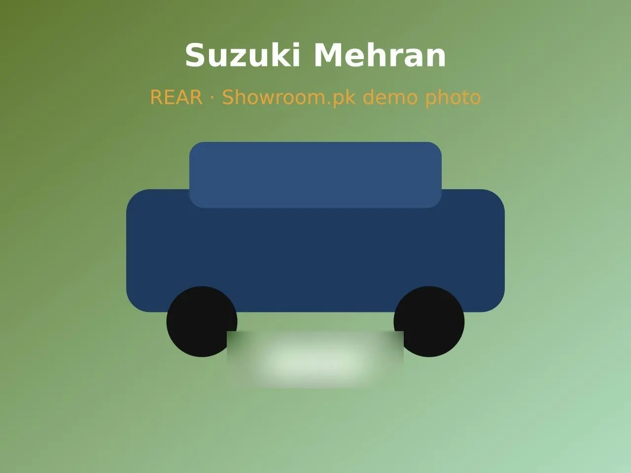 2012 Suzuki Mehran VX 800 — rear