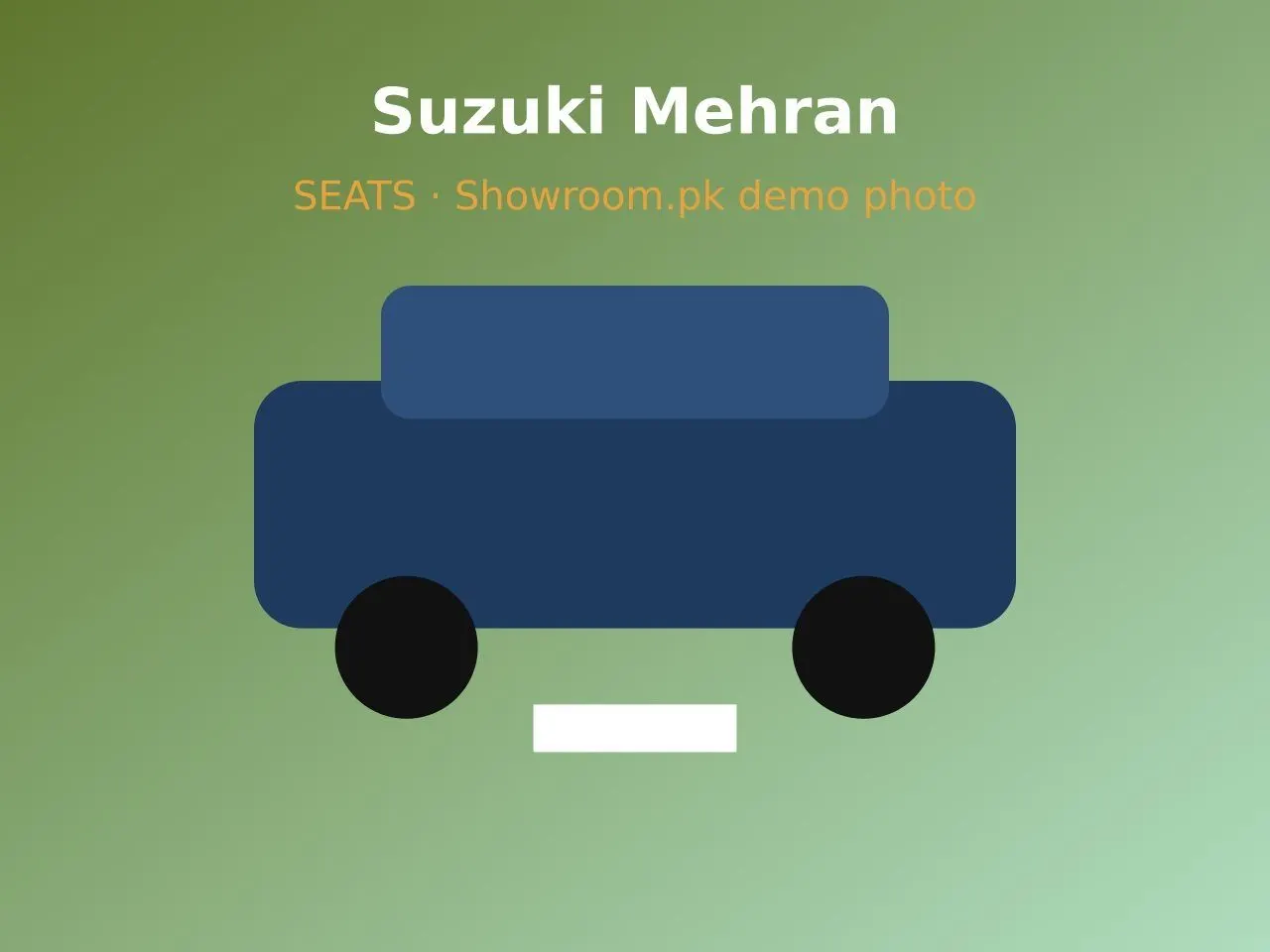 2012 Suzuki Mehran VX 800 — seats