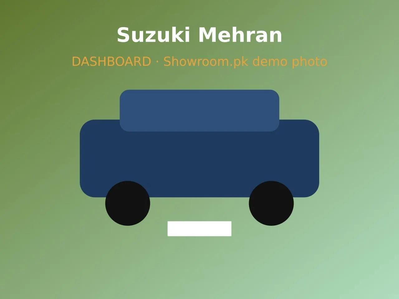 2012 Suzuki Mehran VX 800 — dashboard